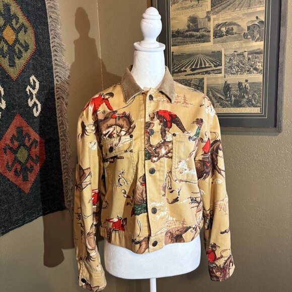 Iconic Vintage Ralph Lauren Cropped Rodeo Western Jacket Size Medium - Picture 4 of 10